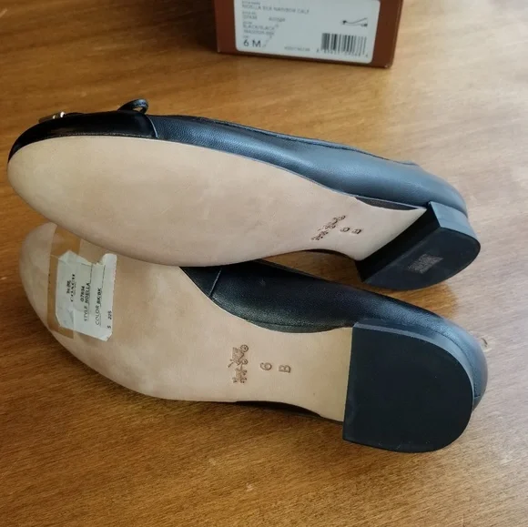 Coach Noella black leather flat - Picture 6 of 8